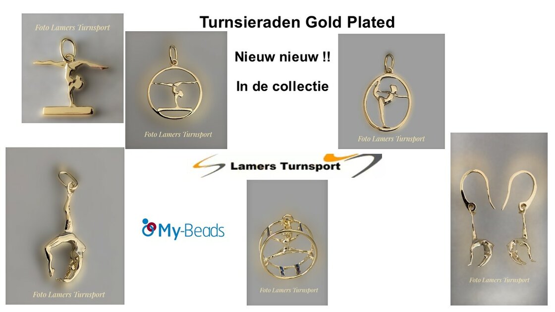 Sieraden Gold Plated voor de Turnsport My-Beads Dealer