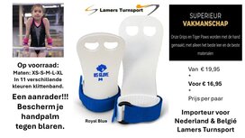 Beginners leertjes USGLOVE Royal Bleu www.lames-turnsport.com