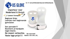 Beginners leertjes USGLOVE White www.lames-turnsport.com