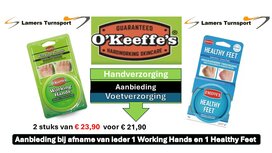 O&#039;Keeffe&#039;s Hand en Voet verzorging pot aanbieding  www.lamers-turnsport.com 