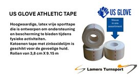 US GLOVE Premium Athletic Tape White www.lamers-turnsport.com