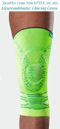 JuzoFlex Genu Xtra STYLE  Kniebandage Art. 1811 Glowing Green www.lamers-turnsport.com