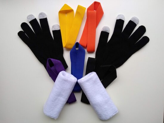 Handschoentjes voor lusjes zwart www.lamers-turnsport.com www.lamers-turnsport.com