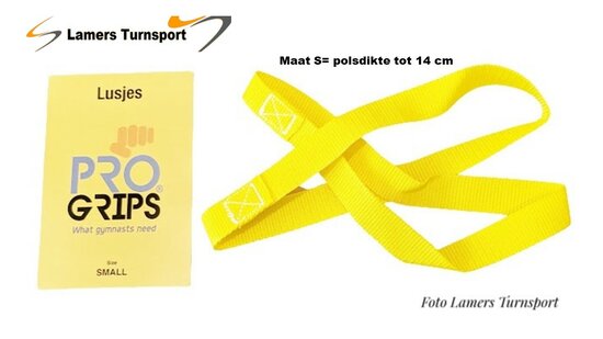 Lusjes ProGrips maat S Geel www.lamers-turnsport.com