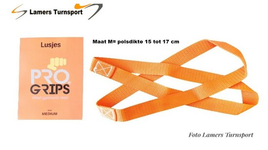 Lusjes ProGrips M Oranje www.lamers-turnsport.com