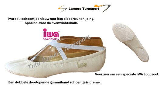  Balkschoentje Creme www.iwa-turnschoenen.nl www.lamers-turnsport.com 