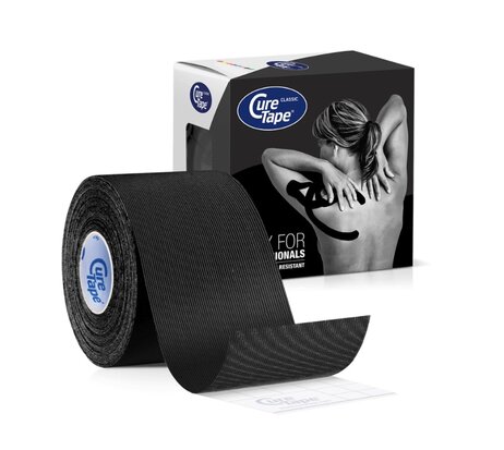 CureTape Classic kinesiotape Black www.lamers-turnsport.com