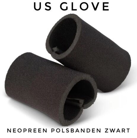 Neopreen polsbanden Zwart US GLOVE www.lamers-turnsport.com