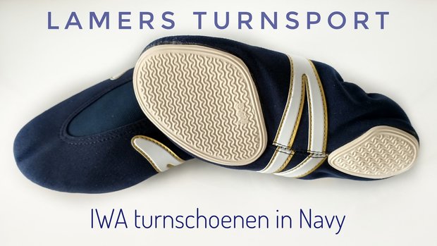 timmerman behuizing beproeving Iwa turnschoenen in Navy. - Lamers turnsport
