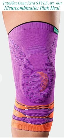 JuzoFlex Genu Xtra STYLE  Kniebandage Art. 1811 Pink Heat www.lamers-turnsport.com