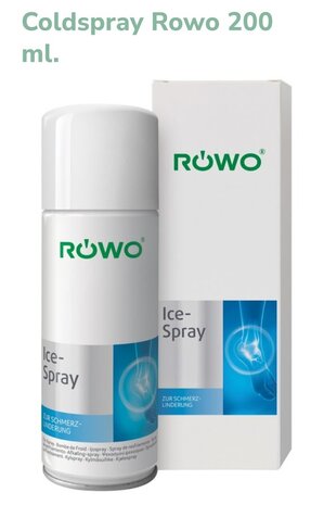 Rowo Coldspray toepassing bij sportblessure www.lamers-turnsport.com