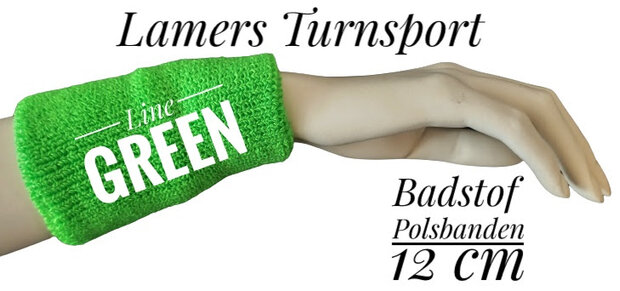 Badstof polsbanden 12 cm dubbel gestikt  www.lamers-turnsport.com