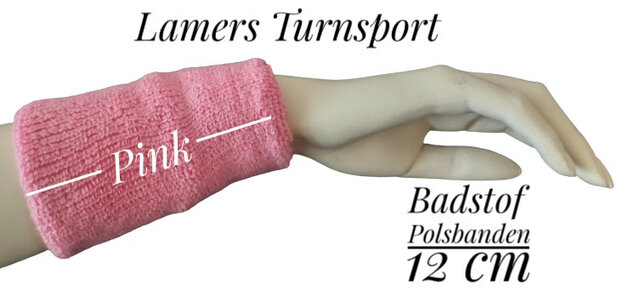 Badstof polsbanden 12 cm dubbel gestikt  www.lamers-turnsport.com