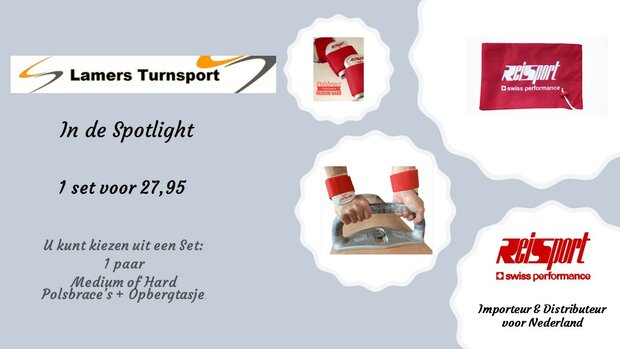 www.lamers-turnsport.com Leren Polsbeschermer / Polsbrace + opbergtasje