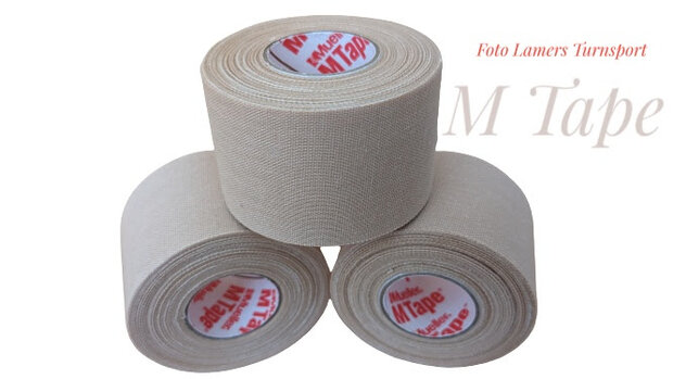 M- Tape Beige de vrplichte kleur voor de Turnsport www.lamers-turnsport.com