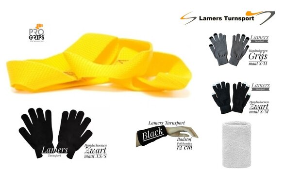 Lusjes ProGrips maat S Geel www.lamers-turnsport.com