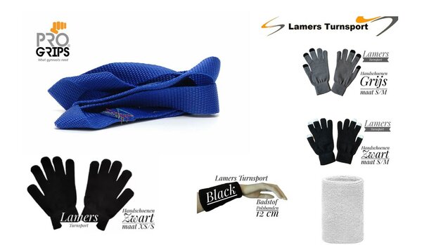 Lusjes ProGrips L Blauw www.lamers-turnsport.com