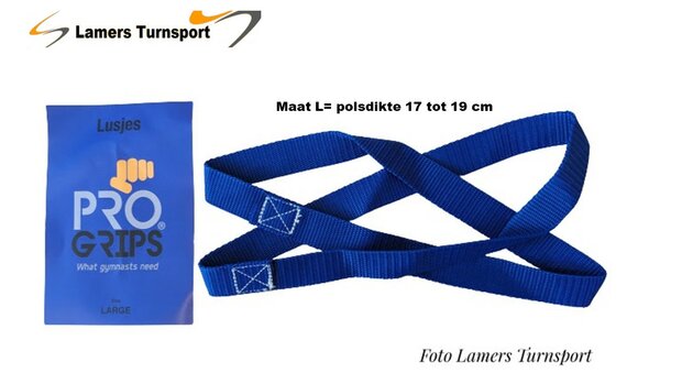 Lusjes ProGrips L Blauw www.lamers-turnsport.com