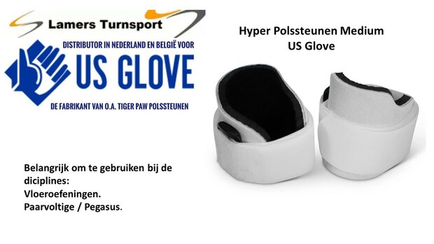 Hyper-Polssteunen Medium US GLOVE www.lamers-turnsport.com