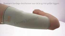 Bovenarm bandage-beschermer voor op de brug met gelijke leggers Bovenarm bandage-beschermer voor op de brug met gelijke leggers
