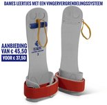 Dames leertjes Millennium 1 met rol en klitteband en vingervergrendelingssysteem Dames leertjes Millennium 1 met rol en klitteband en vingervergrendelingssysteem