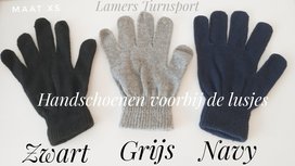 Handschoentjes voor lusjes diverse kleuren 1 maat XS/S Handschoentjes voor lusjes diverse kleuren 1 maat XS/S