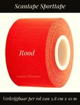 Scantape sporttape rood 3.8 cm x 10 m Scantape sporttape rood 3.8 cm x 10 m