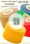 Scantape sporttape diverse kleuren 3.8 cm x 10 m Scantape sporttape diverse kleuren 3.8 cm x 10 m