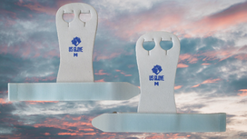 Beginners Leertjes Light Blue klitteband Rainbow US GLOVE Beginners Leertjes Light Blue klitteband Rainbow US GLOVE