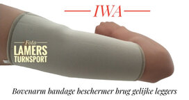 Bovenarm bandage-beschermer voor op de brug met gelijke leggers Bovenarm bandage-beschermer voor op de brug met gelijke leggers