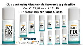 Aanbieding Ultrana Haft-Fix overdoos pakjeslijm 12 flacons prijs per flacon € 10,95 Aanbieding Ultrana Haft-Fix overdoos pakjeslijm 12 flacons prijs per flacon € 10,95