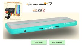 AirTrack PRO STAR 20CM Groen www.lamers-turnsport.com AirTrack PRO STAR 20CM Groen www.lamers-turnsport.com