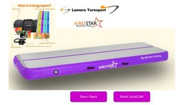 AirTrack PRO STAR 20CM Paars www.lamers-turnsport.com AirTrack PRO STAR 20CM Paars www.lamers-turnsport.com