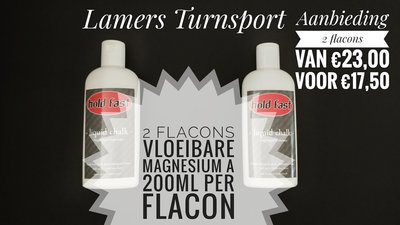 Vloeibaar krijt Liquid Chalk www.lamers-turnsport.com